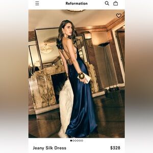 Reformation Jeany Silk Dress (worn once & dry cleaned)